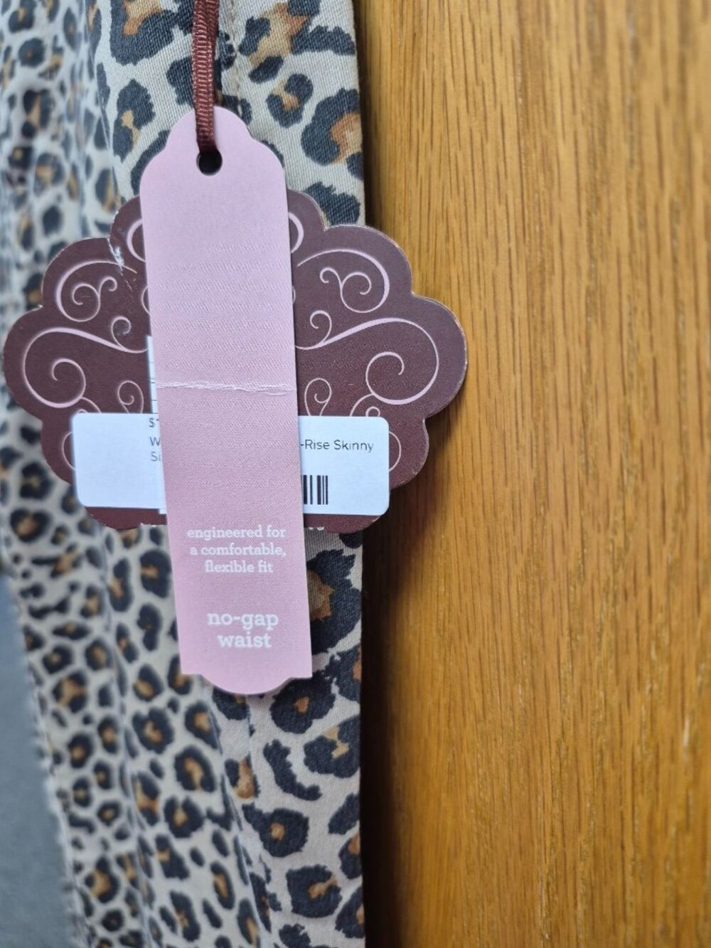 Knox Rose Womens Leopard Print Ankle Skinny Pants Size 8 Comfort Waist Stretch F - Picture 8 of 12